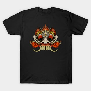 Barong Bali Mask Face T-Shirt